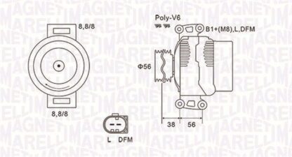 generátor MAGNETI MARELLI 063731811010