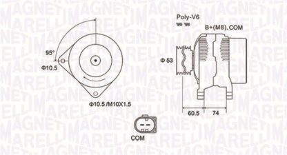 generátor MAGNETI MARELLI 063731905010