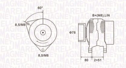 generátor MAGNETI MARELLI 063731919010