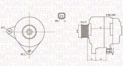 generátor MAGNETI MARELLI 063731959010