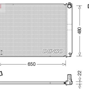 Chladič, chlazení motoru DENSO DRM51012