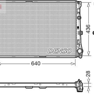 Chladič, chlazení motoru DENSO DRM17103