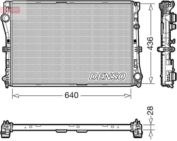 Chladič, chlazení motoru DENSO DRM17103