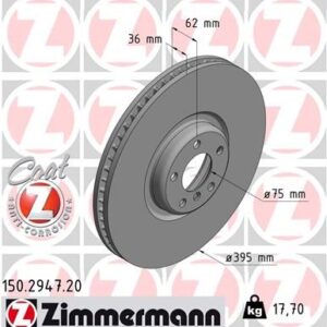 Brzdový kotouč ZIMMERMANN 150.2947.20