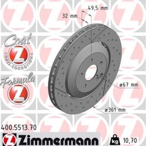 Brzdový kotouč ZIMMERMANN 400.5513.70