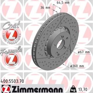 Brzdový kotouč ZIMMERMANN 400.5503.70