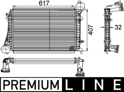 Chladič turba MAHLE CI 166 000P