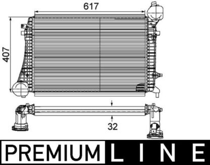 Chladič turba MAHLE CI 167 000P