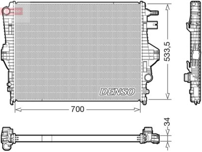 Chladič, chlazení motoru DENSO DRM32050