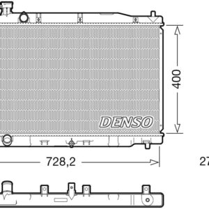 Chladič, chlazení motoru DENSO DRM40050