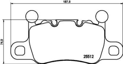 Sada brzdových destiček, kotoučová brzda BREMBO P 65 038