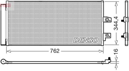 Kondenzátor, klimatizace DENSO DCN33016