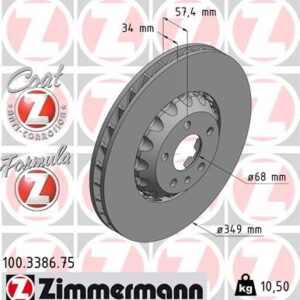 Brzdový kotouč ZIMMERMANN 100.3386.75