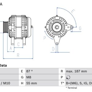 generátor BOSCH 0 986 046 120