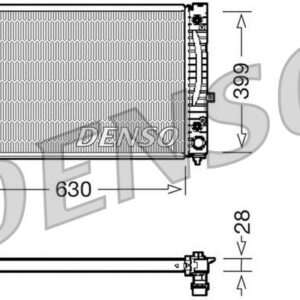 Chladič, chlazení motoru DENSO DRM02031