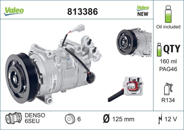 Kompresor, klimatizace VALEO 813386
