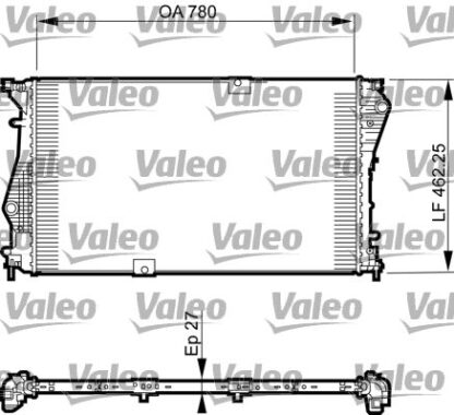 Chladič, chlazení motoru VALEO 735599