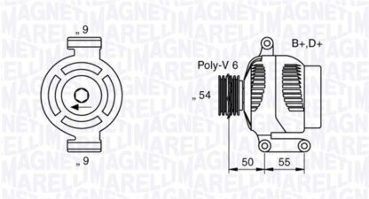 generátor MAGNETI MARELLI 063358061010