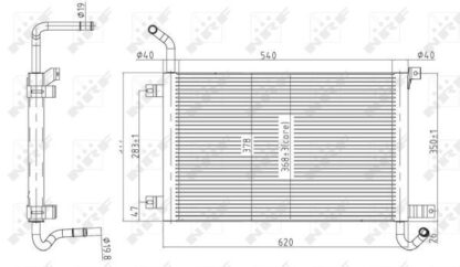 Chladič, chlazení motoru NRF 50145