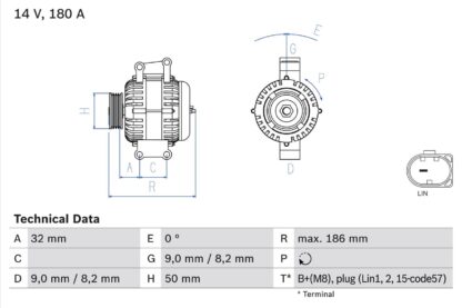 generátor BOSCH 0 986 084 590