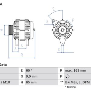 generátor BOSCH 0 986 044 480