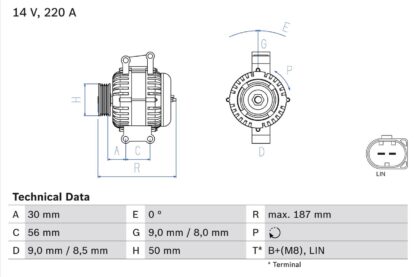 generátor BOSCH 0 986 047 800