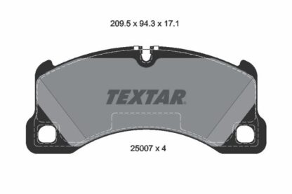 Sada brzdových destiček, kotoučová brzda TEXTAR 2500703