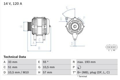 generátor BOSCH 0 986 083 830