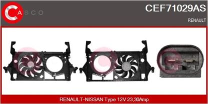 Elektromotor, větrák chladiče CASCO CEF71029AS