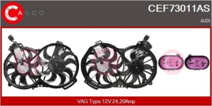 Elektromotor, větrák chladiče CASCO CEF73011AS