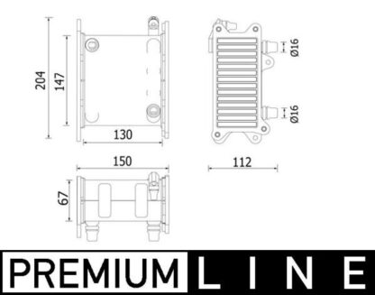 Chladič turba MAHLE CI 224 000P