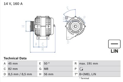 generátor BOSCH 0 986 047 500