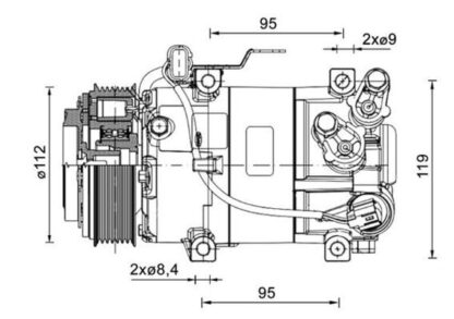 Kompresor, klimatizace MAHLE ACP 1462 000P