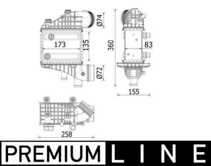 Chladič turba MAHLE CI 552 000P