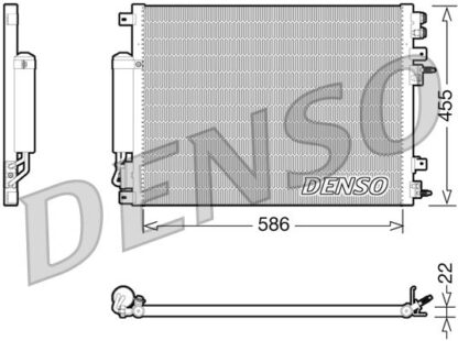 Kondenzátor, klimatizace DENSO DCN06001