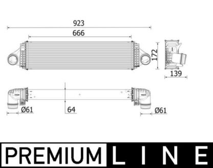 Chladič turba MAHLE CI 550 000P