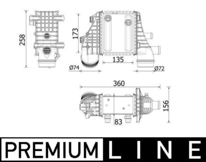 Chladič turba MAHLE CI 553 000P