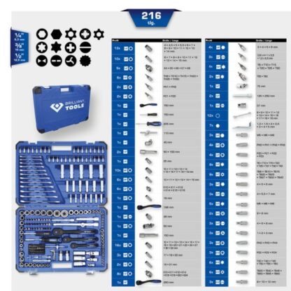 Sada nástrčných klíčů KS TOOLS BT023216