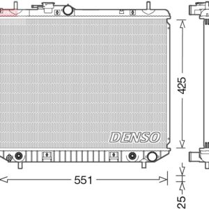 Chladič, chlazení motoru DENSO DRM35005