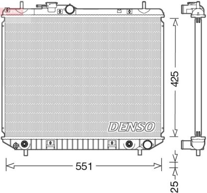 Chladič, chlazení motoru DENSO DRM35005