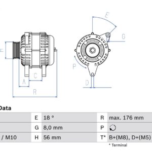generátor BOSCH 0 986 038 791