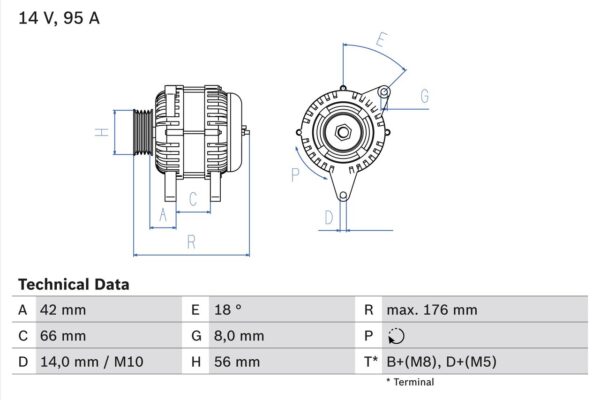 generátor BOSCH 0 986 038 791