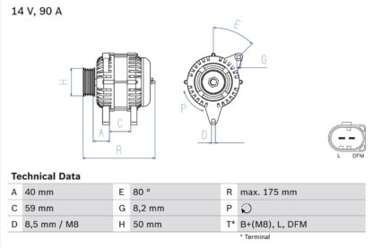 generátor BOSCH 0 986 041 310