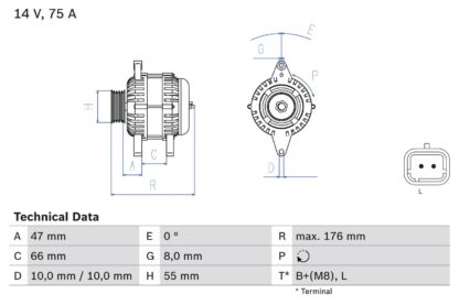 generátor BOSCH 0 986 042 191