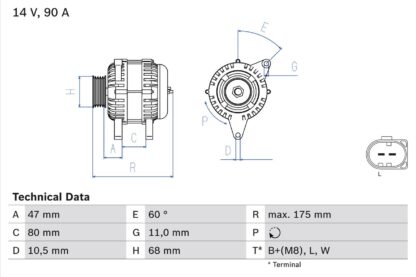 generátor BOSCH 0 986 042 670