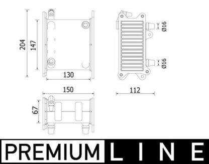 Chladič turba MAHLE CI 223 000P