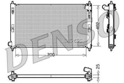 Chladič, chlazení motoru DENSO DRM45032