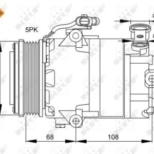 Kompresor, klimatizace NRF 32082