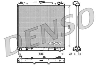 Chladič, chlazení motoru DENSO DRM46032