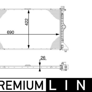 Chladič turba MAHLE CI 222 000P